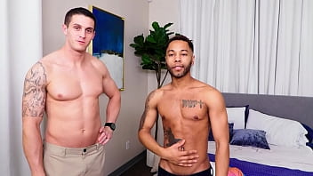StagCollective - Straight Nick Clay's First 69 With Ebony Stud-interracial,blowjob,tattoo,gay,straight,bareback,doggy-style,black-and-white,raw-fuck,muscle-hunk,bareback-fuck,bick-dick,muscle-jock,straight-seduced,first-69,curious-straight-friends,nick-clay,pharaoh-beckham